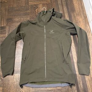 Arc’teryx Gamma LT Hoody Men’s Large - Olive Green Softshell